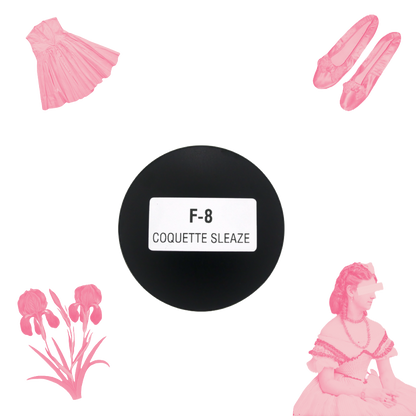 F-8 COQUETTE SLEAZE: 8OZ CANDLE